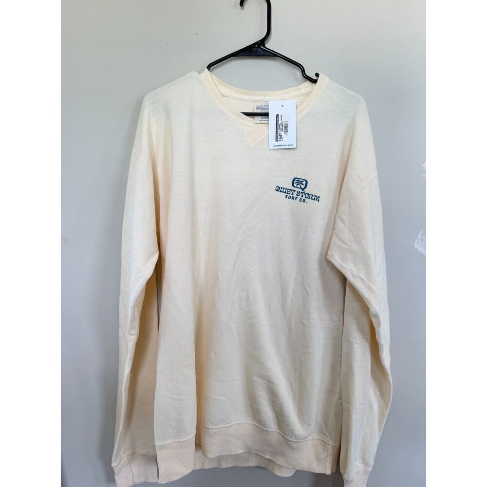 NWT Quiet Storm Surf Co. "Swell Chasers" Myrtle Beach Graphic Crewneck - Medium